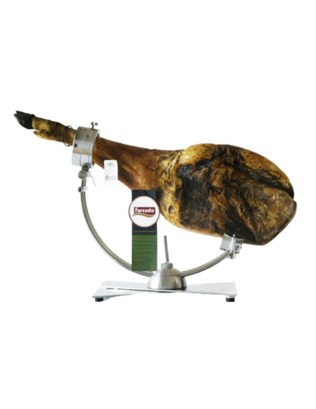 50% Iberico de Campo Shoulder Ham - green label on stand