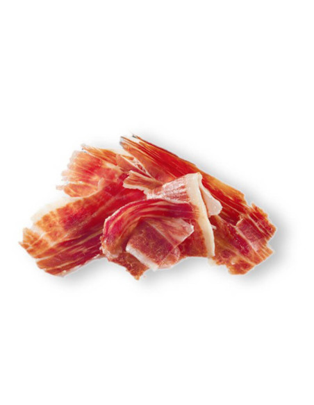 Hand carved 36 Month Cured Acorn-fed Iberico Pata Negra Ham. 80g sliced with fat