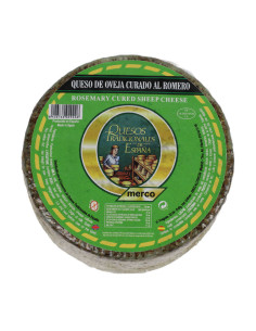 Semi Cured Sheep's Milk Cheese with Rosemary, 1kg wheel 6month cured