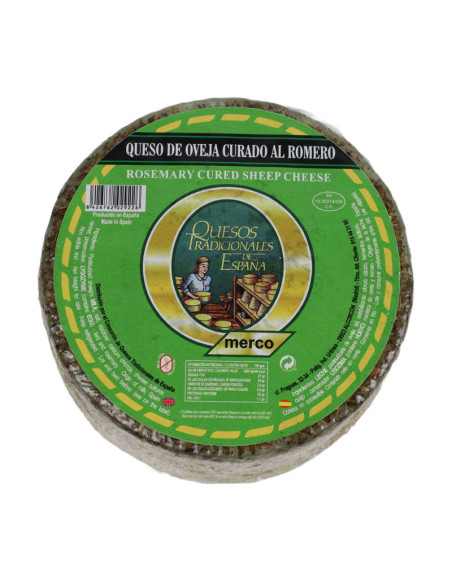 Semi Cured Sheep's Milk Cheese with Rosemary, 1kg wheel 6month cured