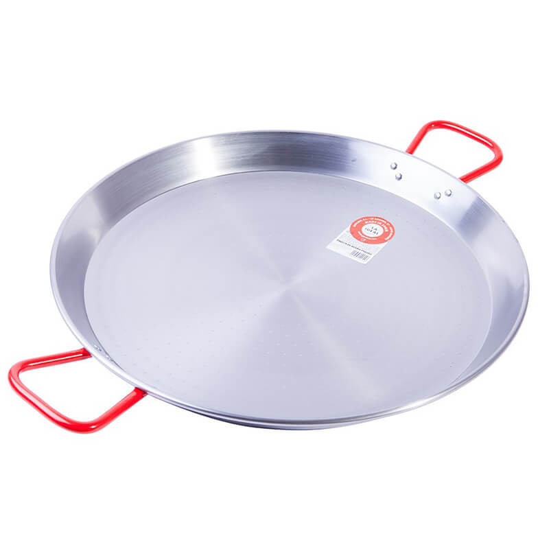 Polished Steel Paella Pan ⌀ 70 cm, for 30 people