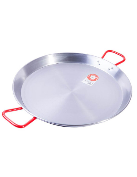 Polished Steel Paella Pan ⌀ 70 cm, for 30 people