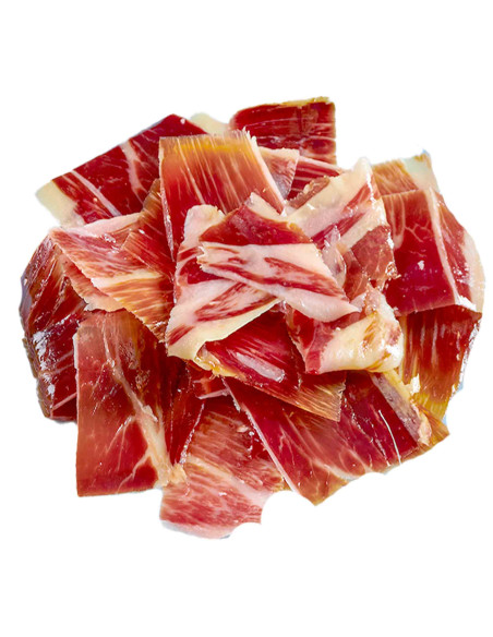 Hand carved 36 Month Cured Acorn-fed Iberico Pata Negra Ham. 80g sliced
