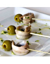 Boquerones, White Anchovies in Vinegar with olives pinchos