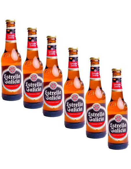 Estrella Galicia Premium Lager beer, 330ml