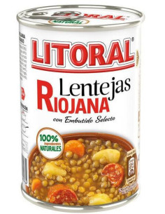 Lentils, lenteja Riojana LITORAL, 425g