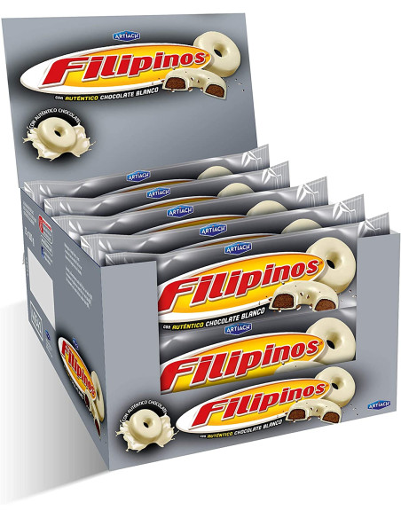 Filipinos White Chocolate Biscuits, 128g