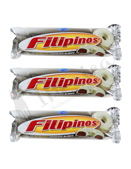 Filipinos White Chocolate Biscuits, 128g
