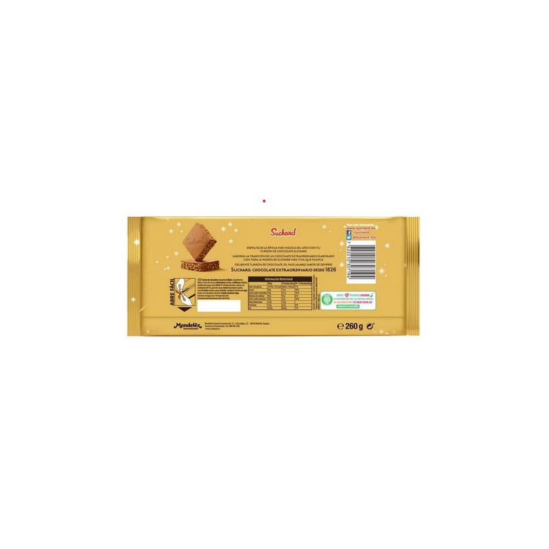 Turron de Chocolate Crujiente - Suchard, 260g x 13 | 260g x 26