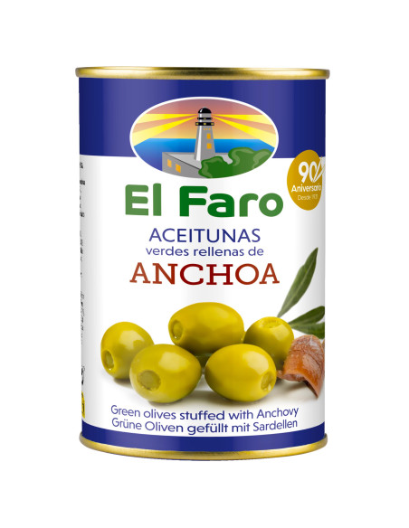 Green Manzanilla Olives filled with Anchovies