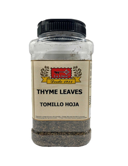 Thyme leaves for cooking dried thyme plastic tub