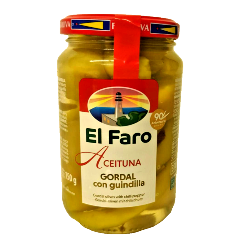Whole Gordal Olives, Slightly Spicy, 350g, jar