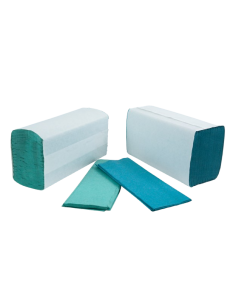Blue C-Fold Paper Hand Towels