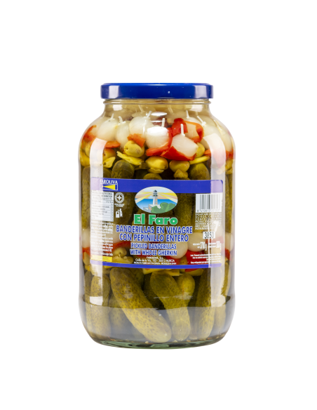 Banderillas, SPICY Pickle Skewers, 1800g, tub (catering size)