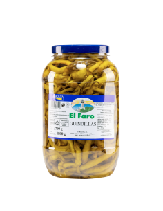 Pickled Guindilla, Green Basque Chilli peppers, 1800g
