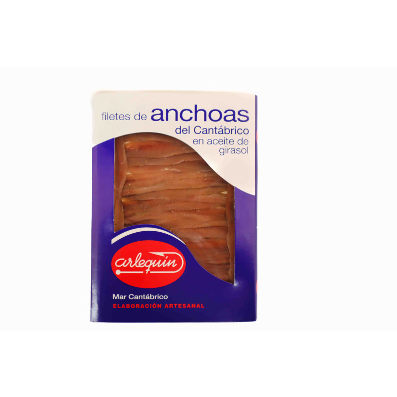 Cantabric Anchovy Fillets in Sunflower Oil, 80g