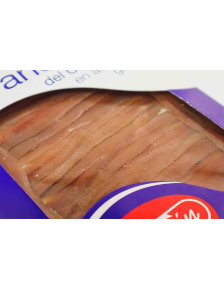 Cantabric Anchovy Fillets in Sunflower Oil, 80g