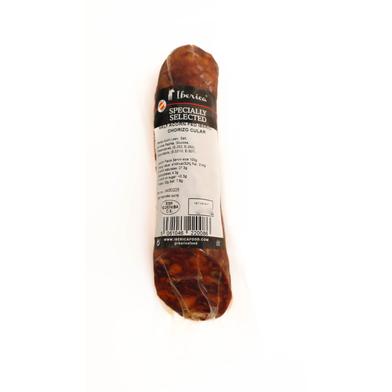 Acorn-fed Iberico Chorizo Cular, 500g