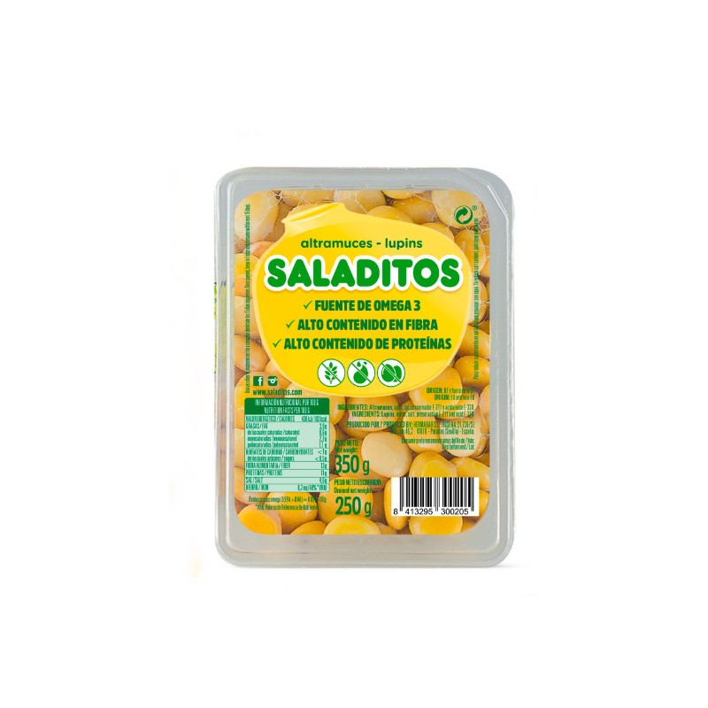 Saladitos Altramuces Spanish Lupin Beans Tray, 250g