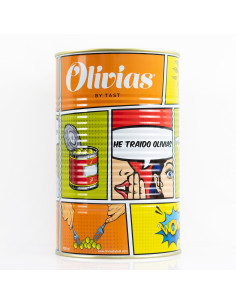 Spicy Pitted Gordal Olives with Olive Oil, 70/90, 4.2kg