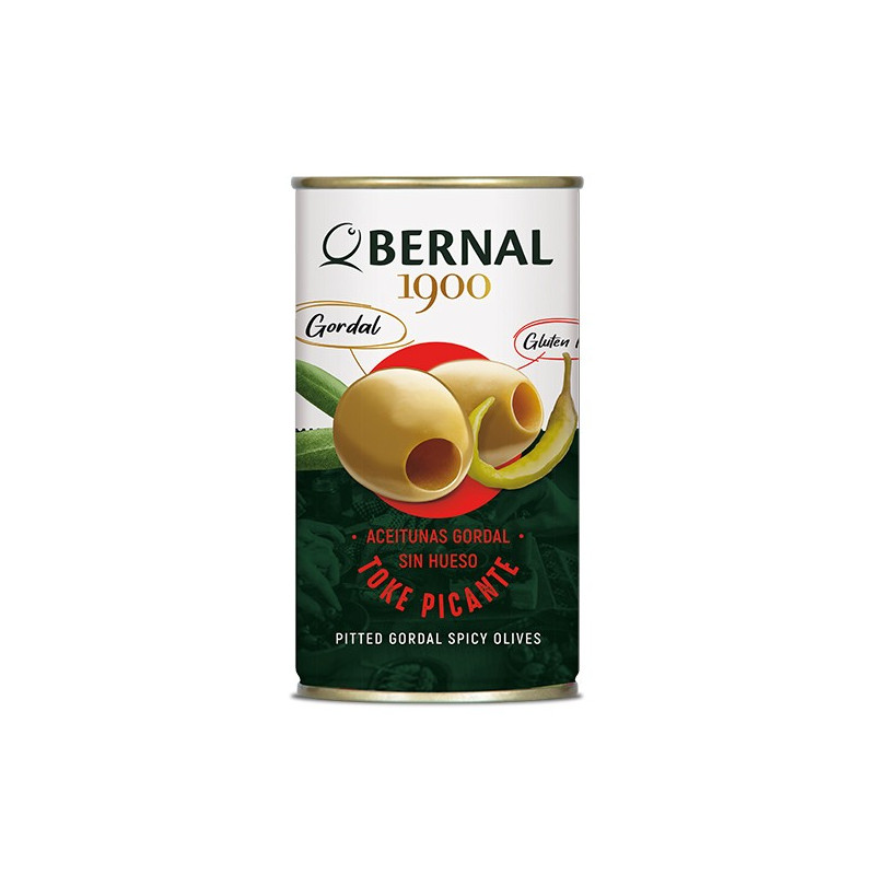 Pitted Gordal Olives Slightly Spicy, 350g