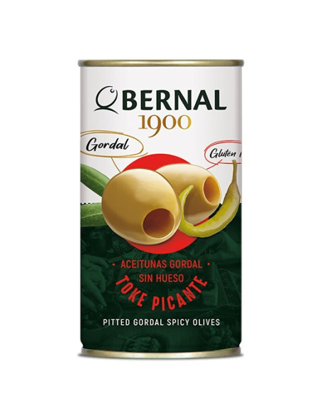 Pitted Gordal Olives Slightly Spicy, 350g