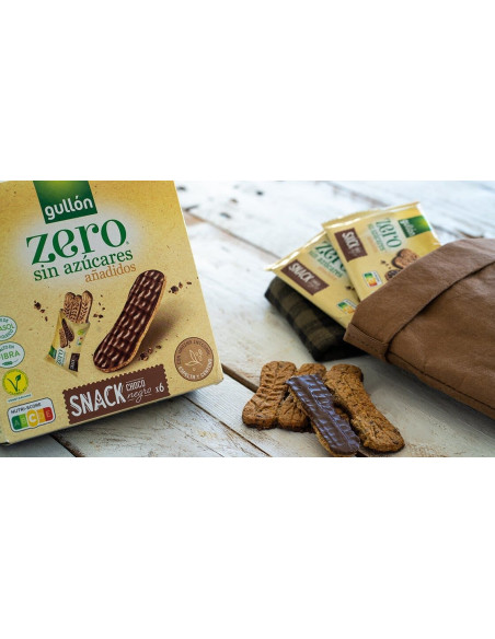 Sugar Free Dark chocolate Cereal Bar with Sweetner, Gullon, 150g