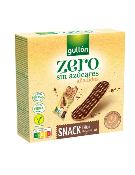 Gullon - Dark chocolate Covered Cereal Bar with Sweetner, Sugar Free, 150g