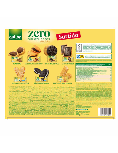 Gullon - Sugar Free Chocolate Assortment 319g